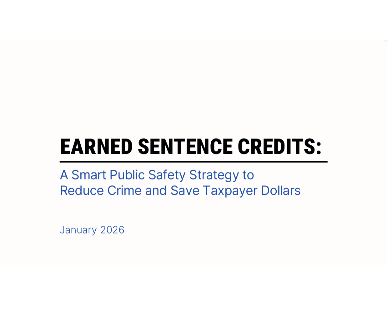 Earned Sentence Credits