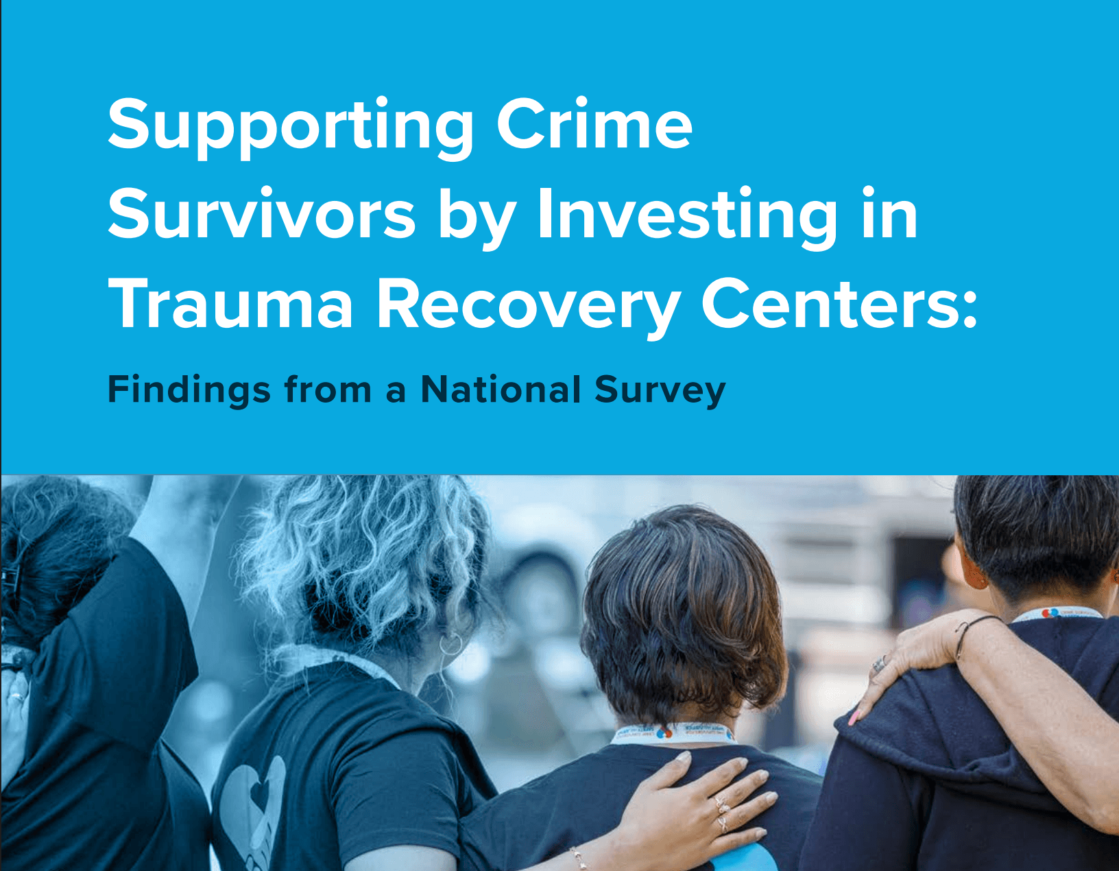 Report cover of supporting crime survivorrs